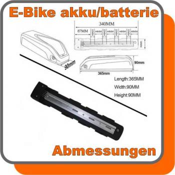 E-Bike Akku 48V 15,0ah Li-ionen mit BMS/Charger (MTB) 720Watt